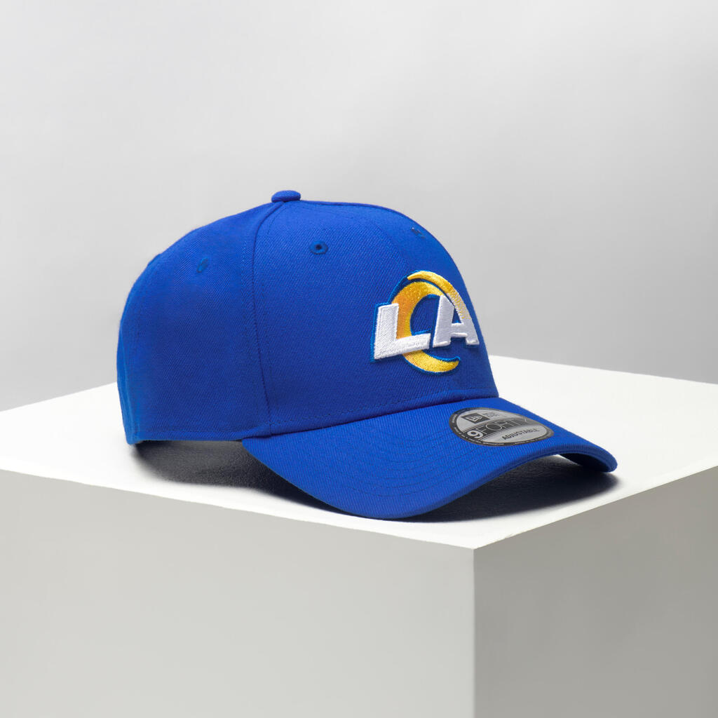 Pieaugušo NFL amerikāņu futbola cepure ar nagu “9Forty - Losandželosas Rams”, zila