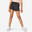 女童透氣健身短褲W500 - 黑色