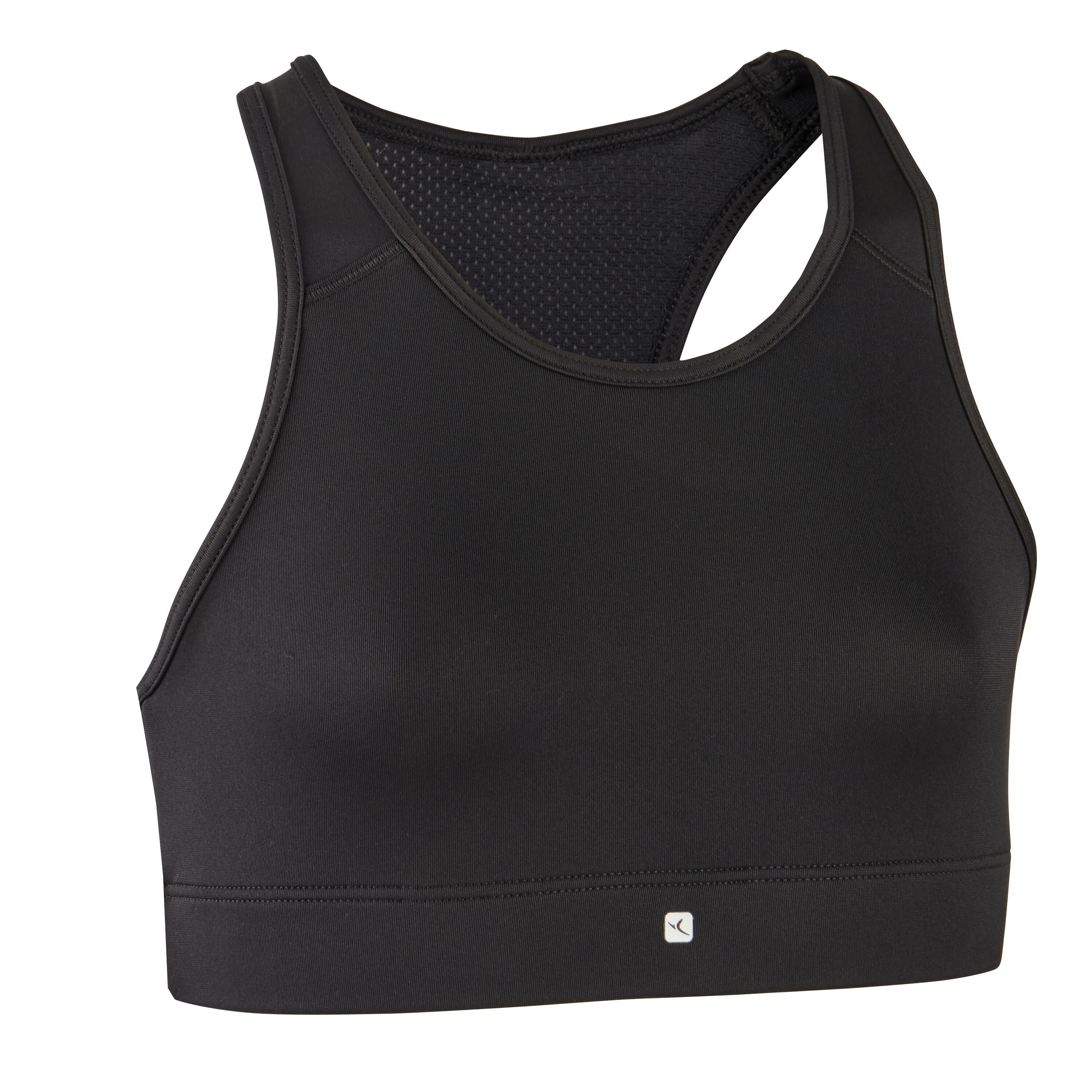 Top Sujetador Deportivo Niña transpirable S500 GIMNASIA INFANTIL negro 5/5
