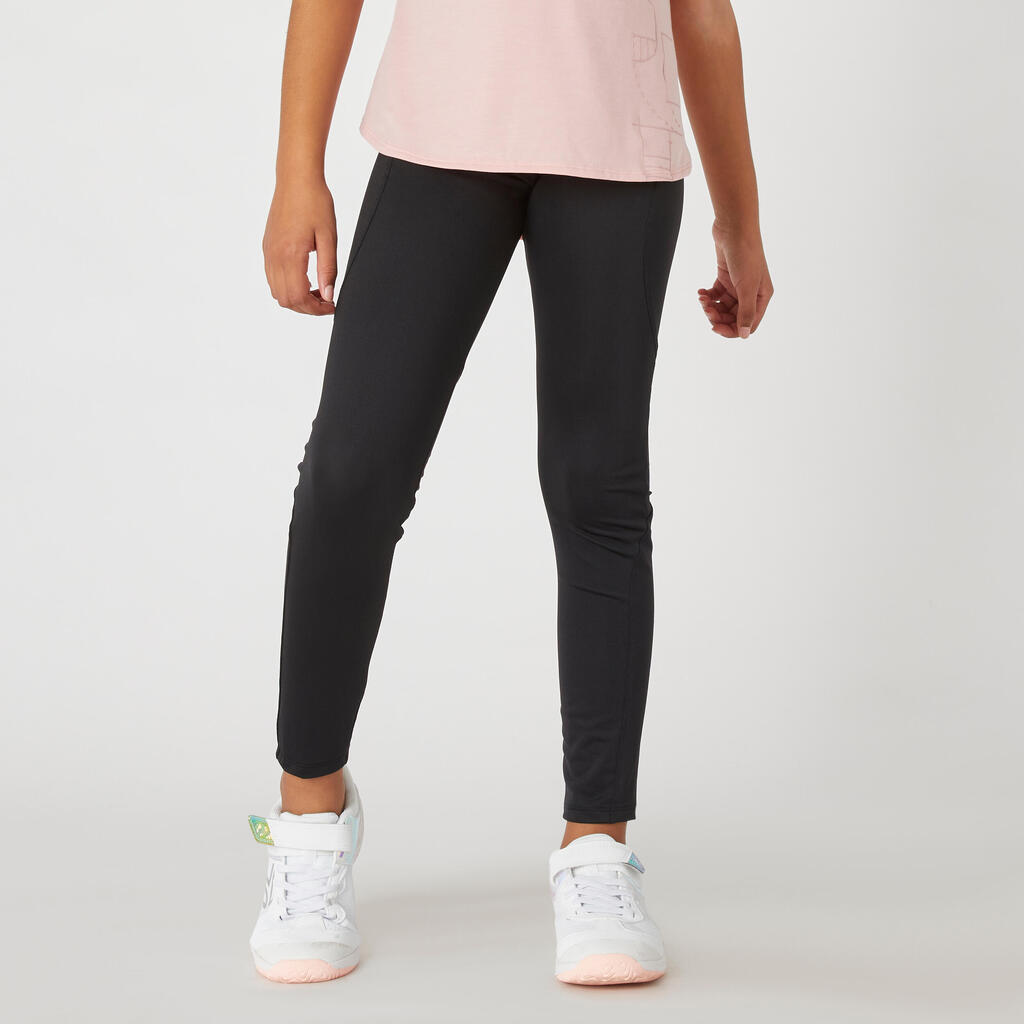 Legging synthétique respirant noir fille