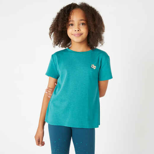 
      Girls' Cotton T-Shirt 500 - Green
  
