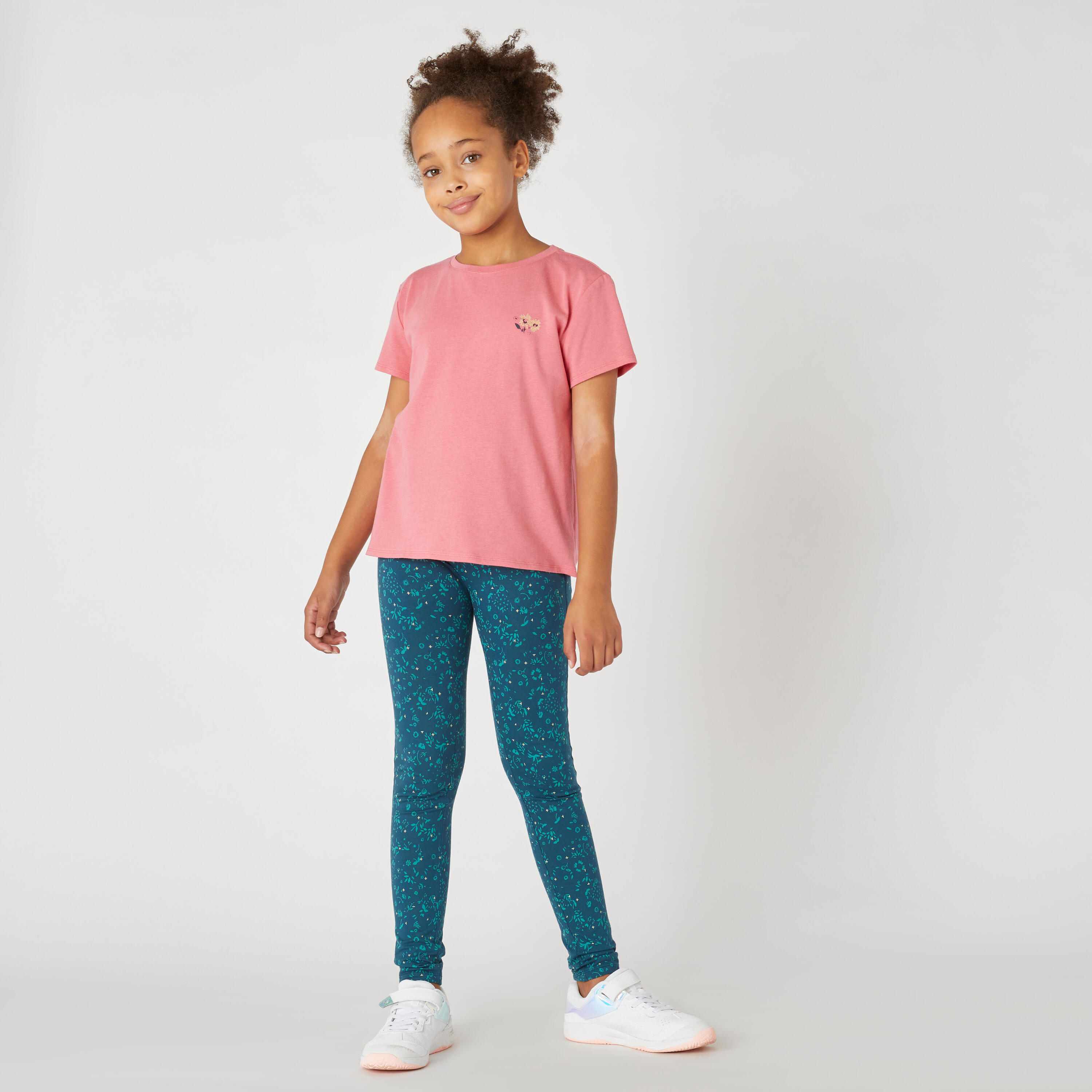 Girls' Cotton T-shirt - Pink 5/11