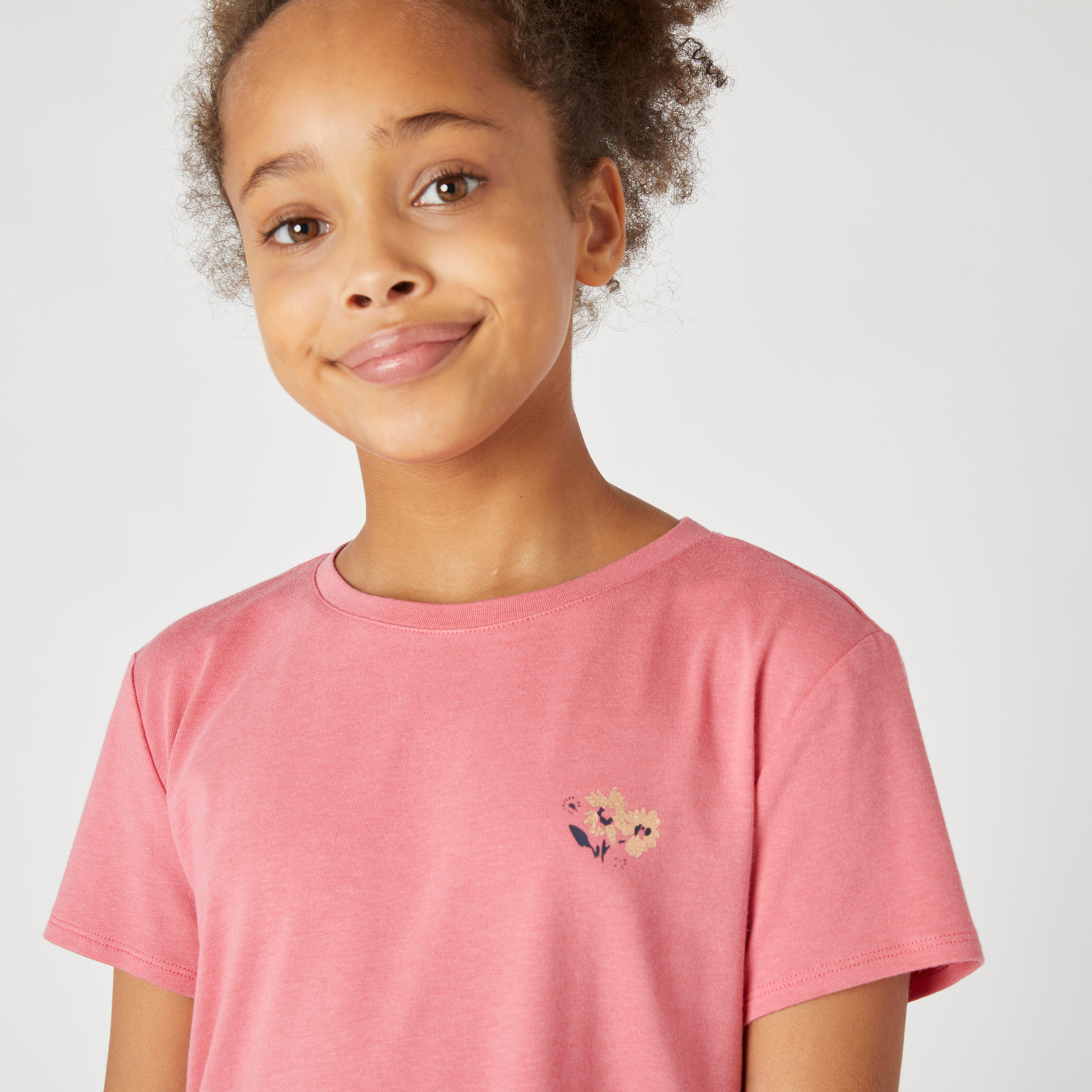 T-shirt Domyos Coton Bio - Taille 10 Ans - Rose - Neuf Sans étiquettes - Pour Fille