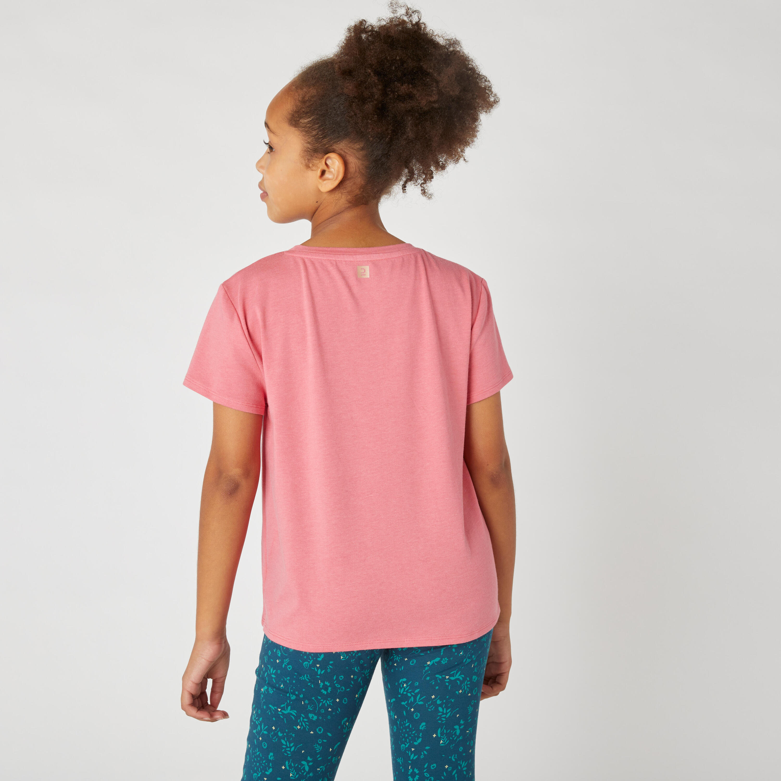 Girls' Cotton T-shirt - Pink 4/11