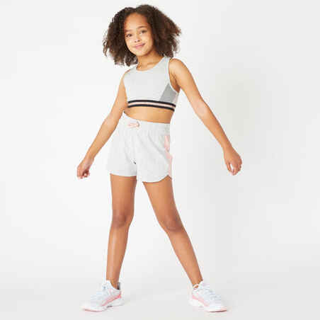 Girls' Cotton Shorts - Grey