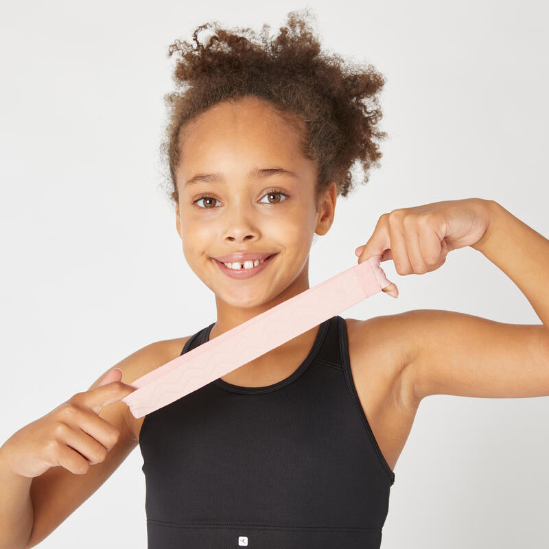 Fitas para Cabelo de Ginástica Rosa x2