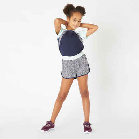 Girls' Breathable Double Shorts - Print