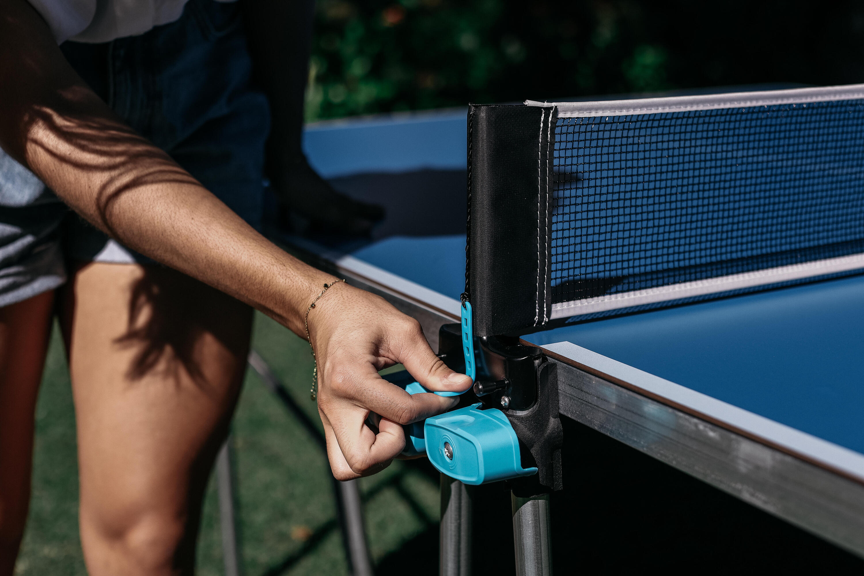 Segunda vida - Mesa ping pong exterior plegable tablero 4 mm Pongori PPT 500.2 9/22