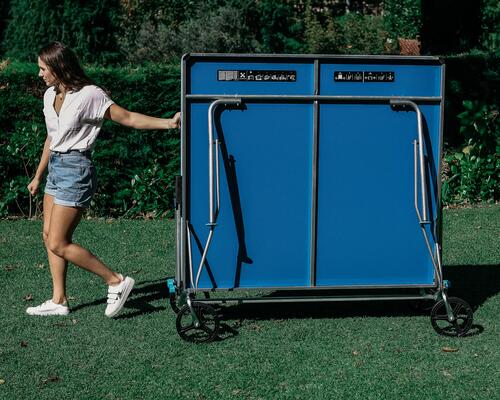 TABLE DE PING PONG EXTÉRIEURE PPT 500.2 BLEUE