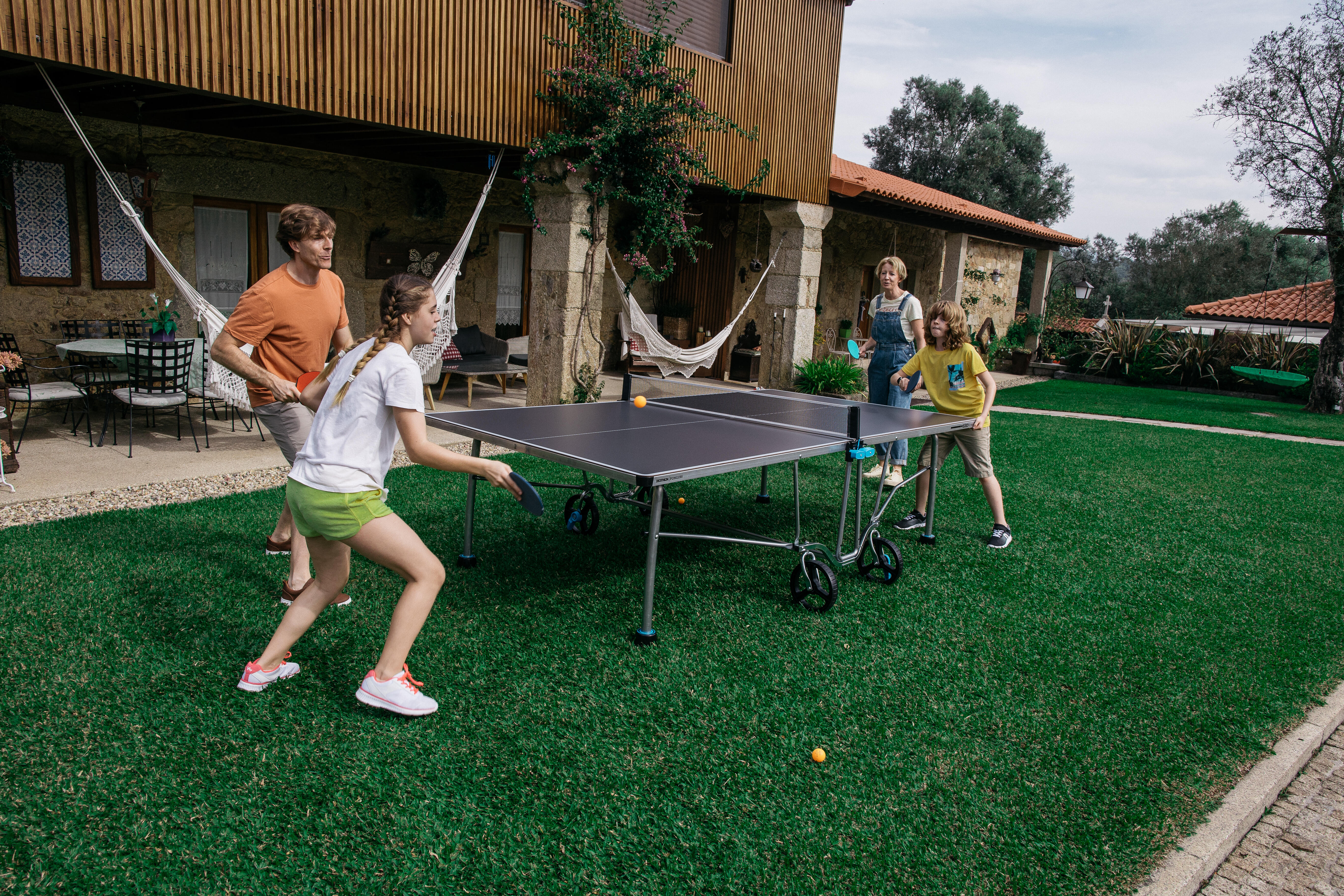 Table Tennis Table Outdoor - PPT 530.2 Grey - PONGORI
