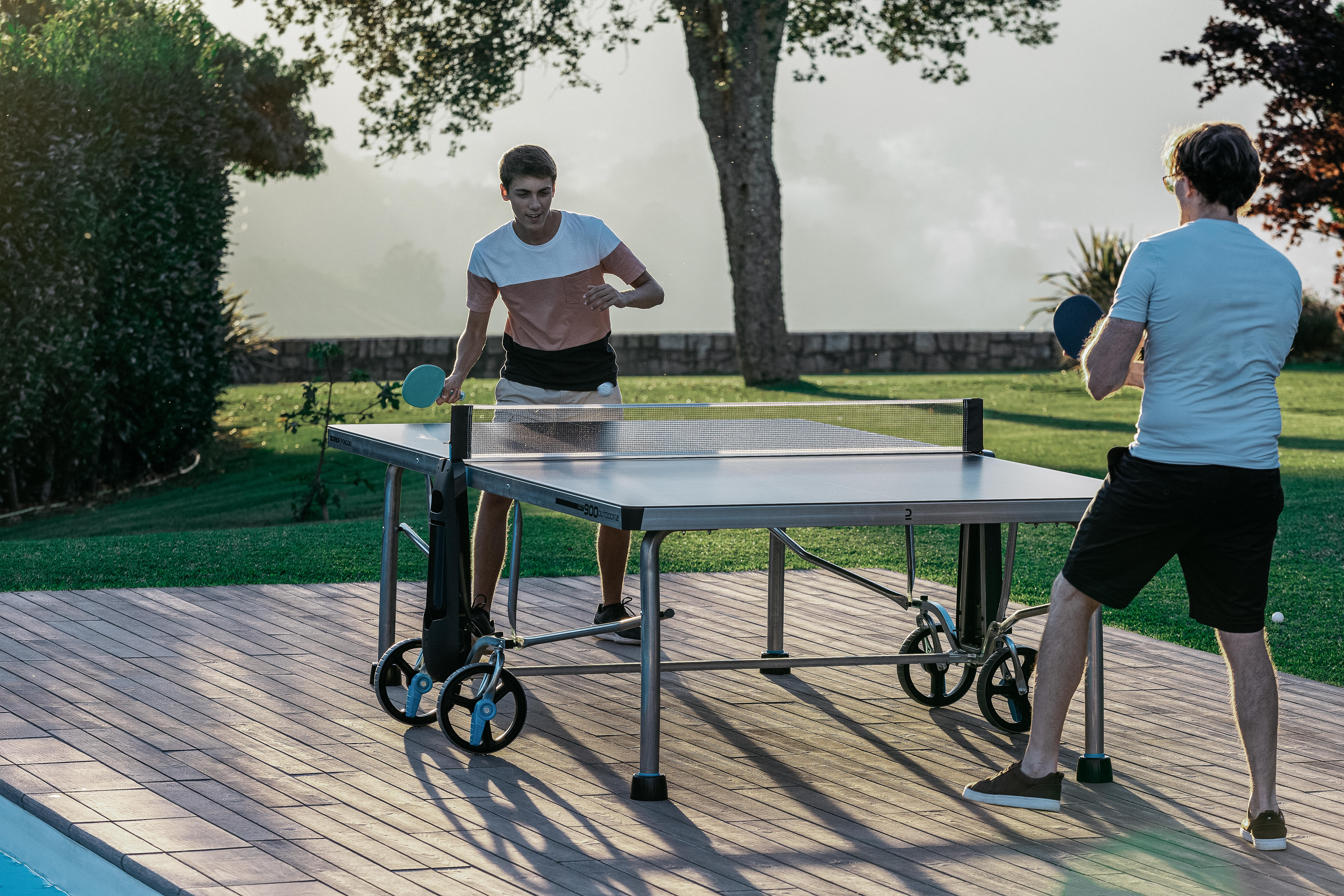Table Tennis Table Outdoor - PPT 900.2 Grey - PONGORI