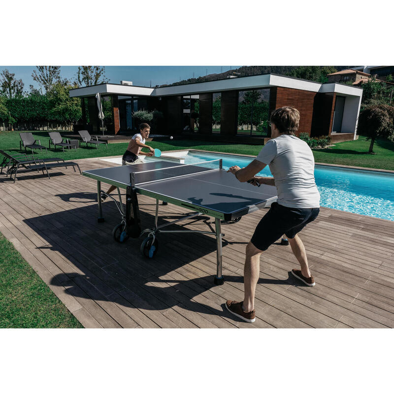 MESA DE PING PONG PPT 900.2 EXTERIOR CINZENTO PONGORI - Decathlon