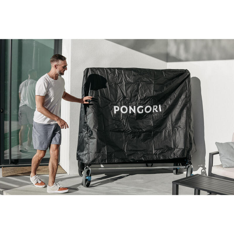 MESA DE PING PONG PPT 930.2 EXTERIOR PRETO COM CAPA INCLUÍDA