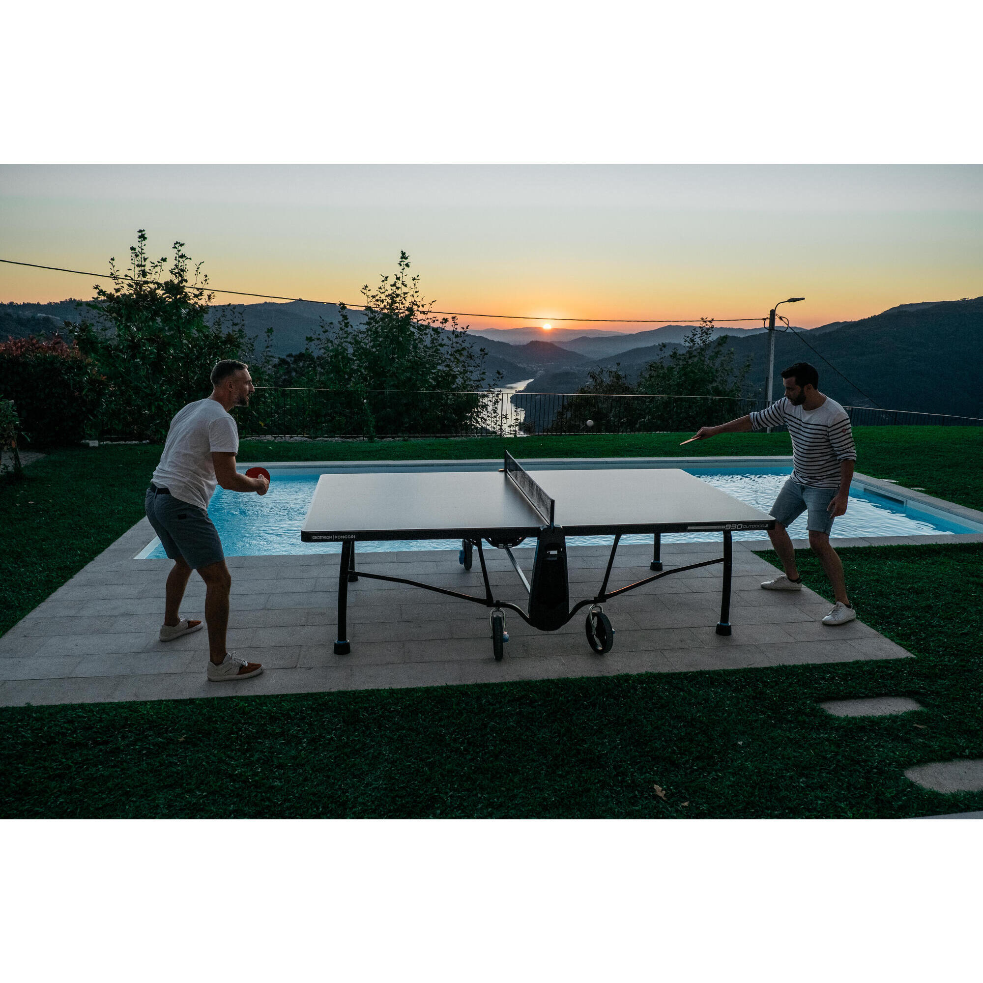 OUTDOOR PING PONG TABLE PPT 930.2 BLACK