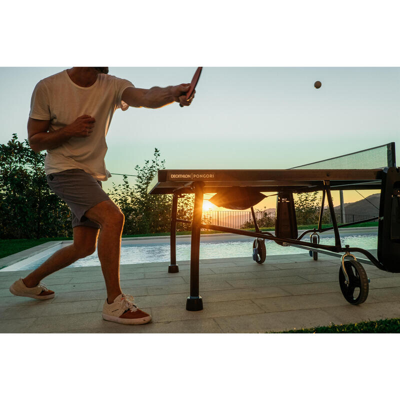 Tavolo ping pong PPT 930.2 outdoor nero con fodero