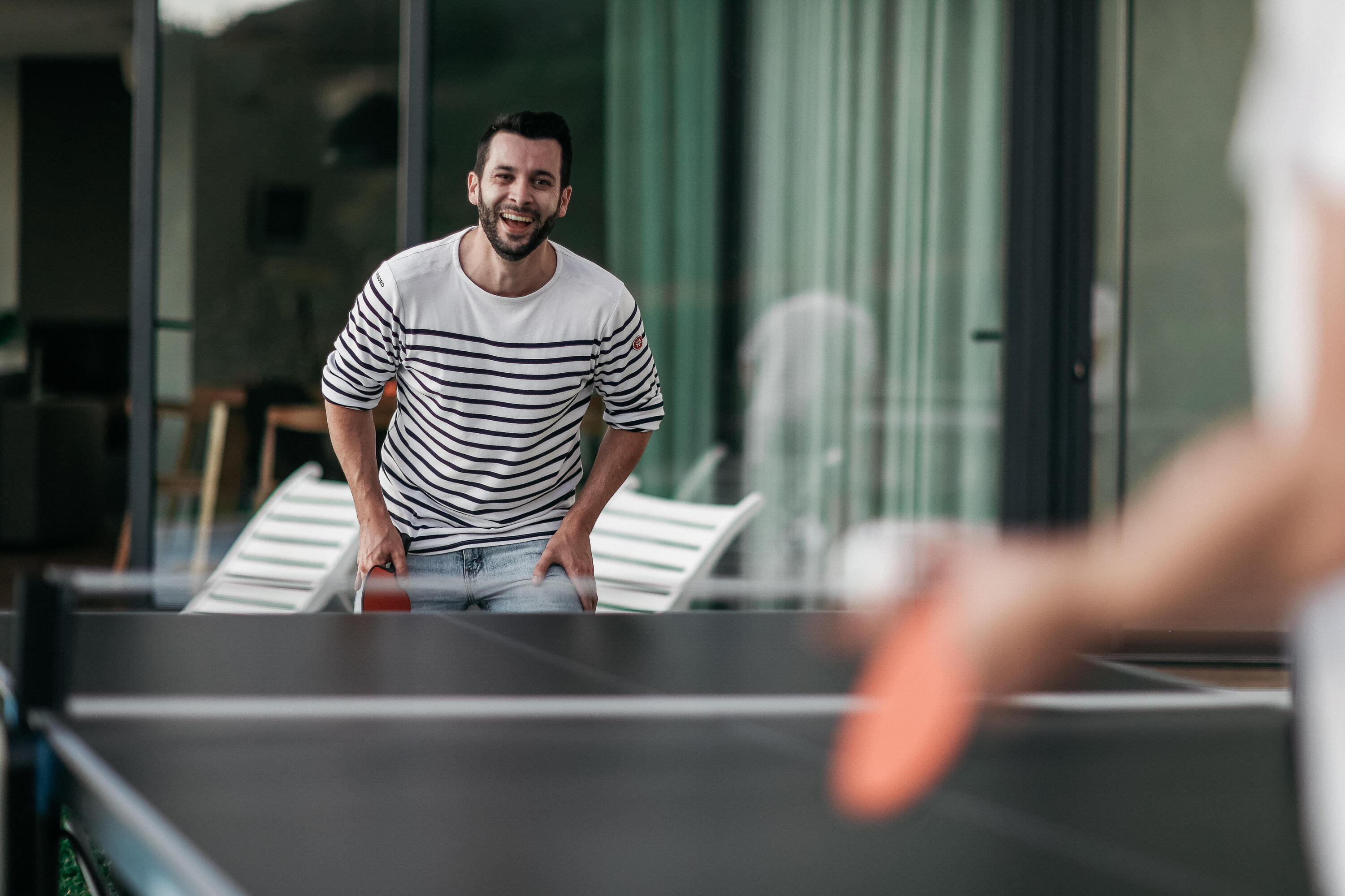Seconde vie - TABLE DE PING PONG EXTÉRIEURE PPT 930.2 NOIRE AVEC HOUSSE INCLUSE 19/25