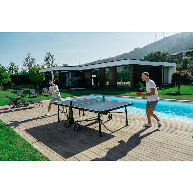 Mesa ping pong exterior plegable tablero 6 mm Pongori PPT 930.2