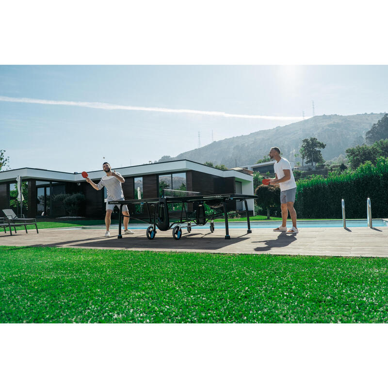 Tavolo ping pong PPT 930.2 outdoor nero con fodero