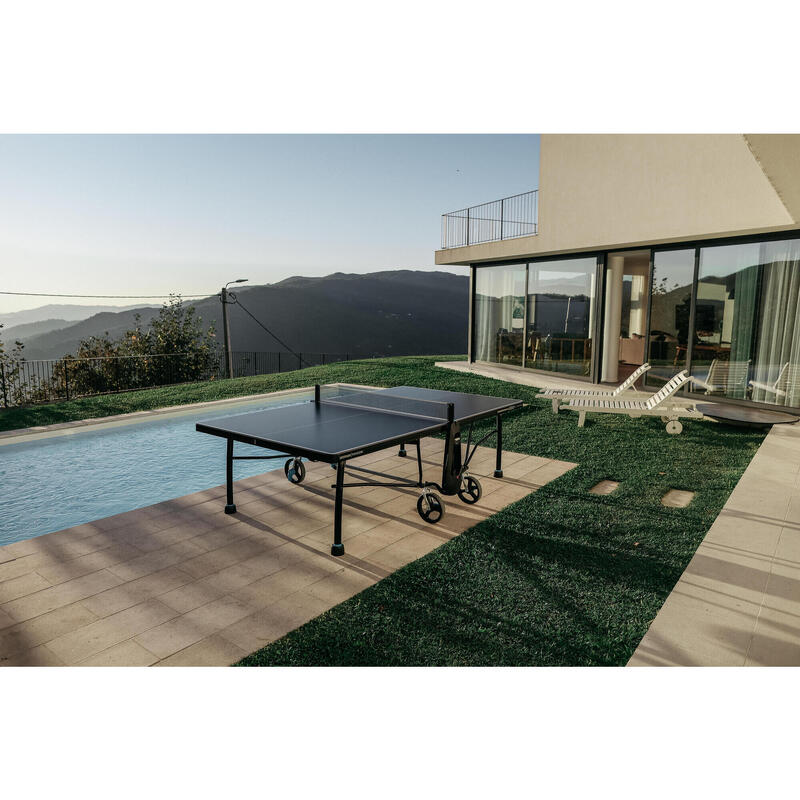 MESA DE PING-PONG EXTERIOR PPT 930.2 NEGRO