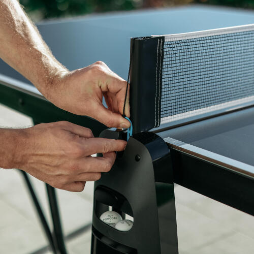 PPT930 OUTDOOR .2 dış mekan masa tenisi masası filesinin sabitlenmesi 