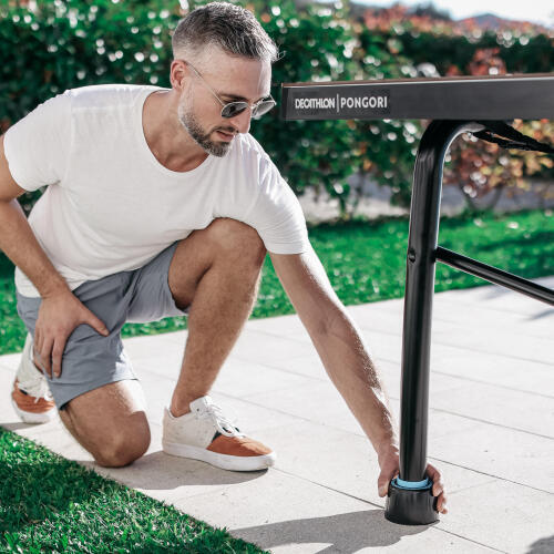 PPT930 OUTDOOR .2 dış mekan masa tenisi masasının ayak kurulumu