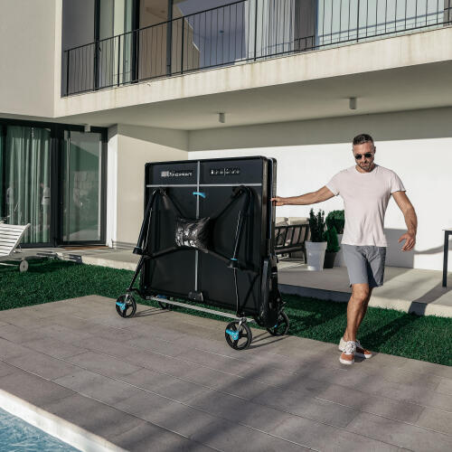PPT930 OUTDOOR .2 dış mekan masa tenisi masasının kolay ve hızlı bir şekilde taşınması