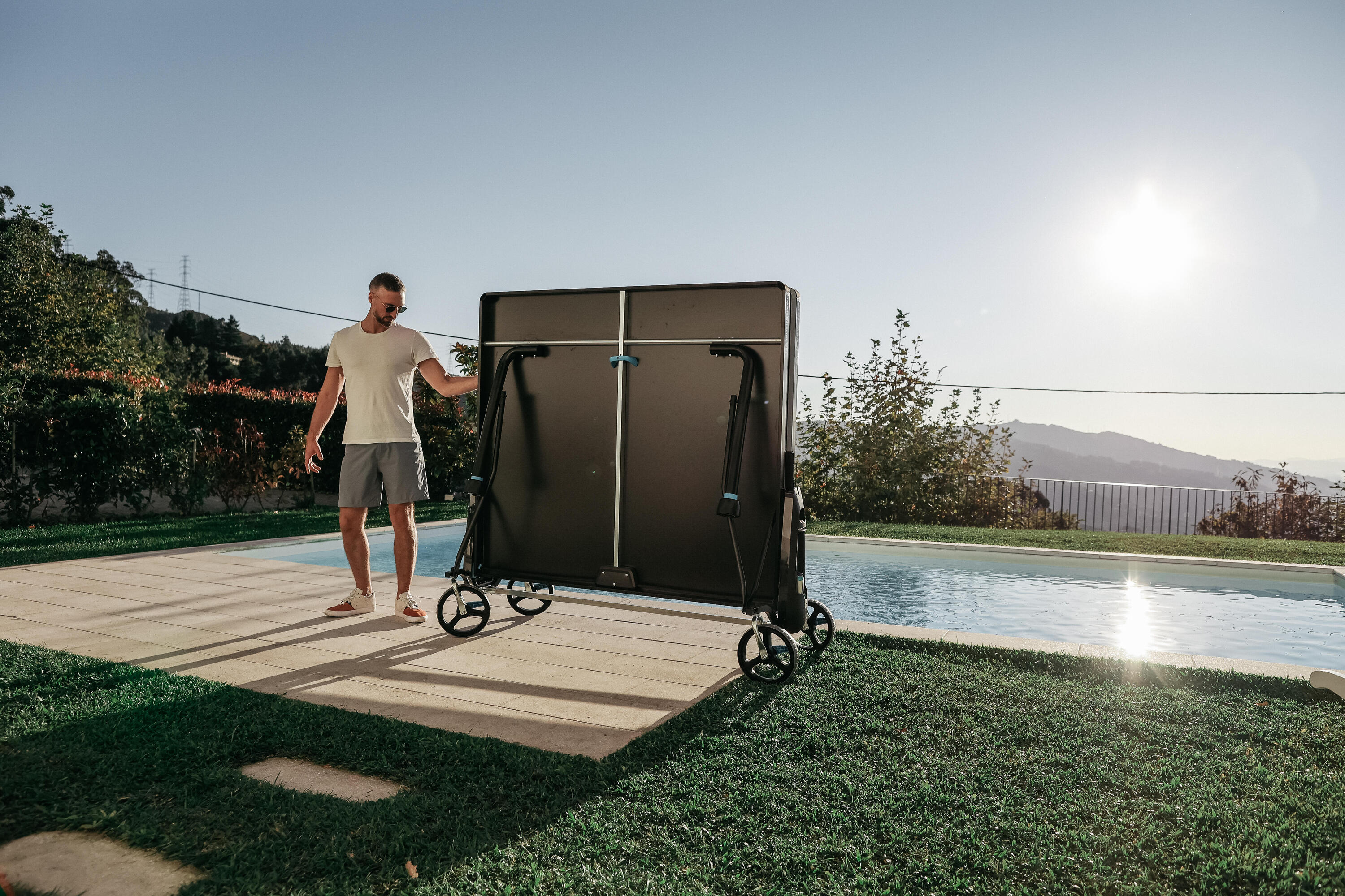 Tischtennisplatte Outdoor - PPT 930.2 schwarz 17/25