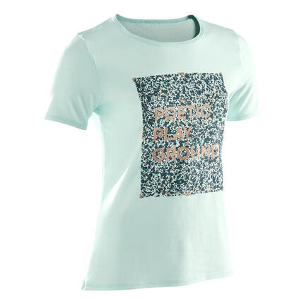 T-shirt basique enfant imprimé graphique gris foncé