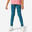 Katoenen legging voor meisjes 320 marineblauw met print