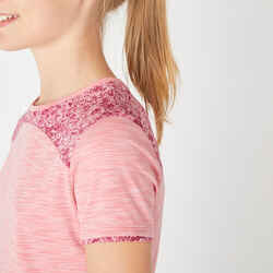 Girls' 2-in-1 T-Shirt - Pink Print