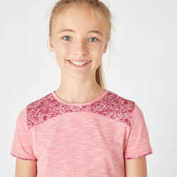 Girls' 2-in-1 T-Shirt - Pink Print