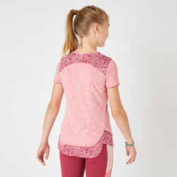 Girls' 2-in-1 T-Shirt - Pink Print