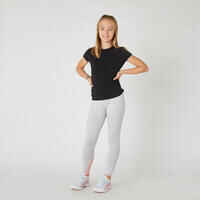 Girls' Breathable T-Shirt NKF500 - Black