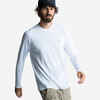 Men's Sailing Long-sleeved Anti-UV T-shirt 500 White