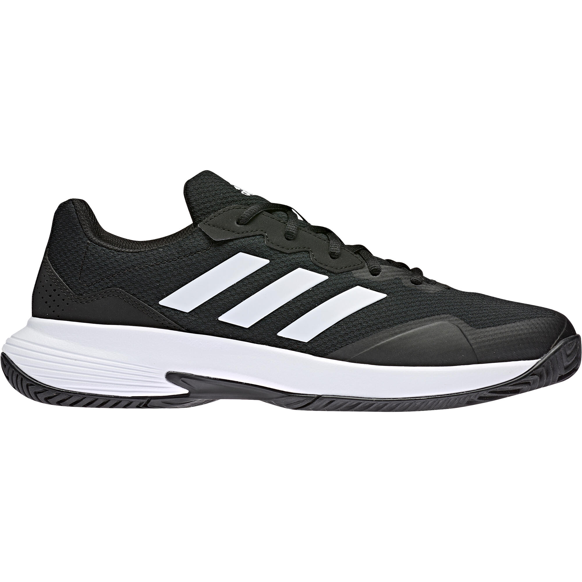 Chaussures de Tennis multicourt homme Gamecourt noir blanc ADIDAS Decathlon
