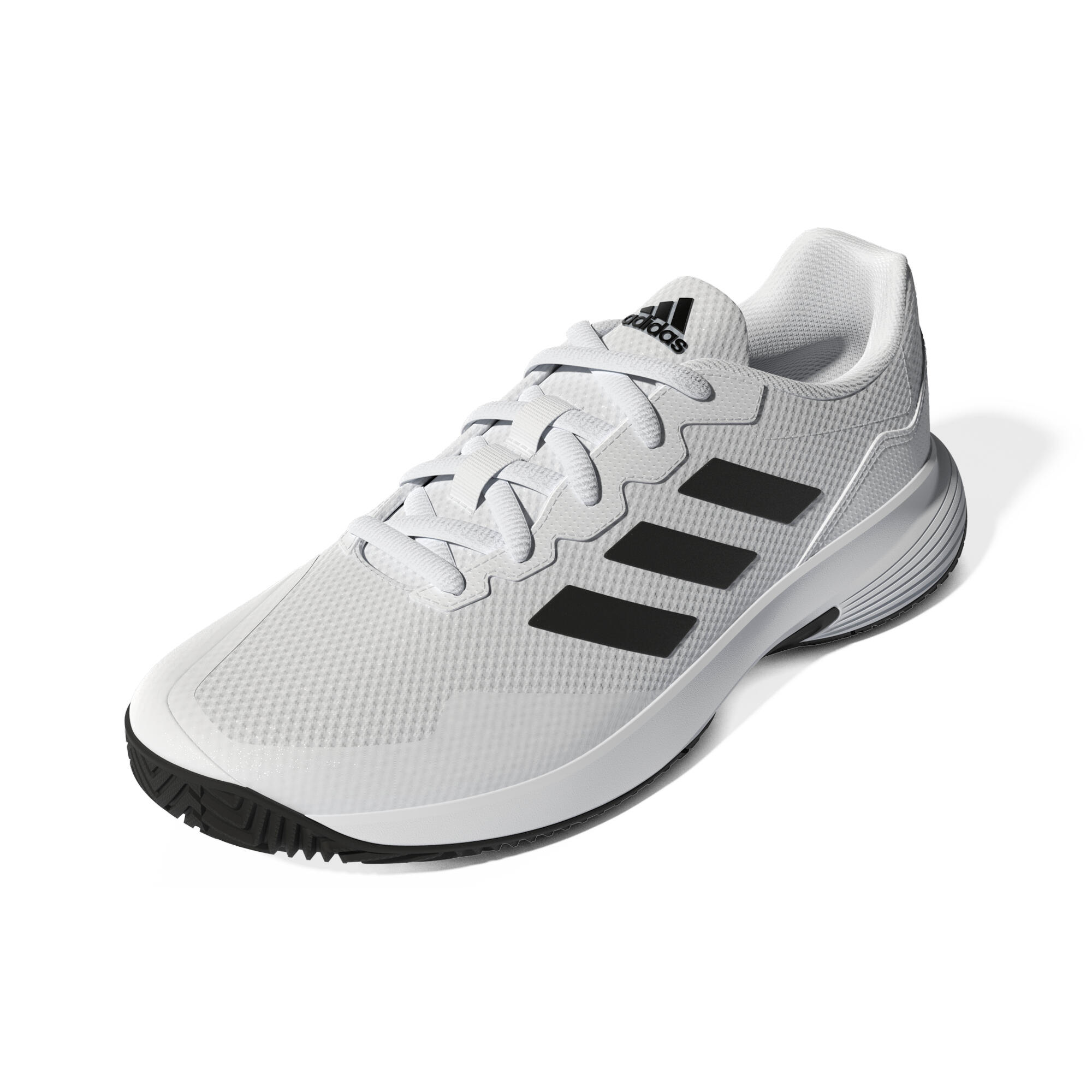 Men's Multicourt Tennis Shoes Gamecourt - White/Black 5/8