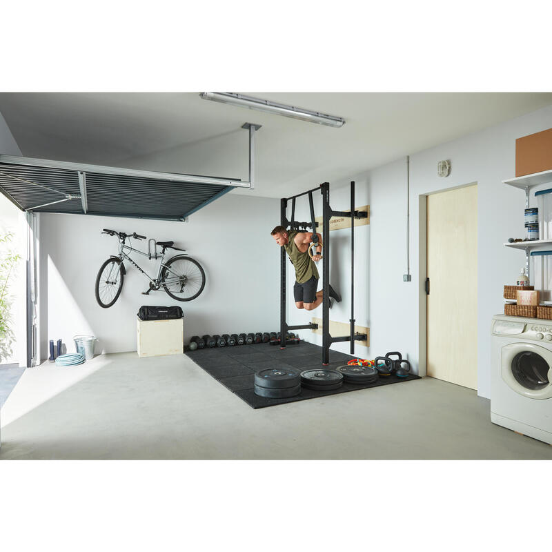 Rack de musculation mural pliable