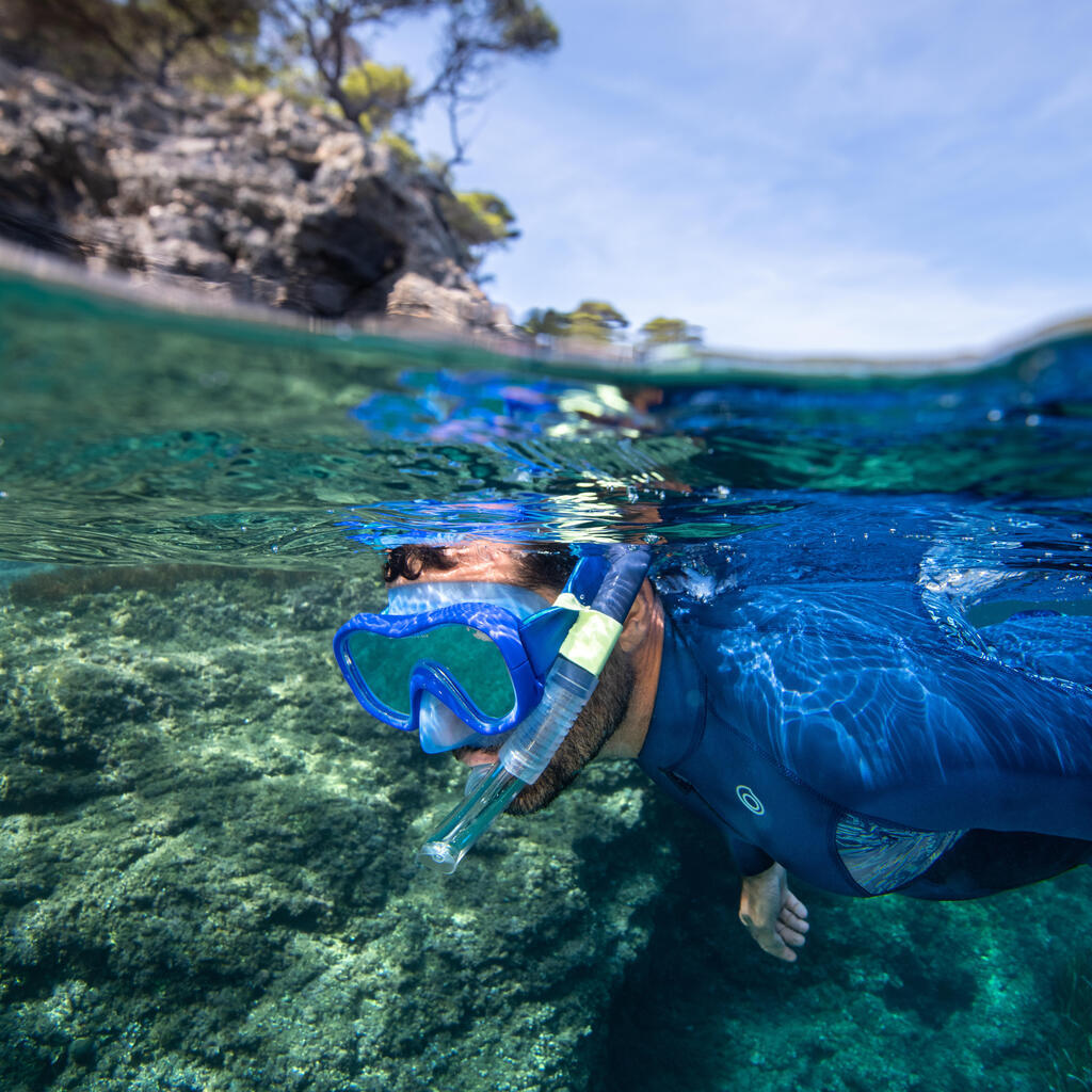 Disaljka za snorkeling s ventilom 100 siva