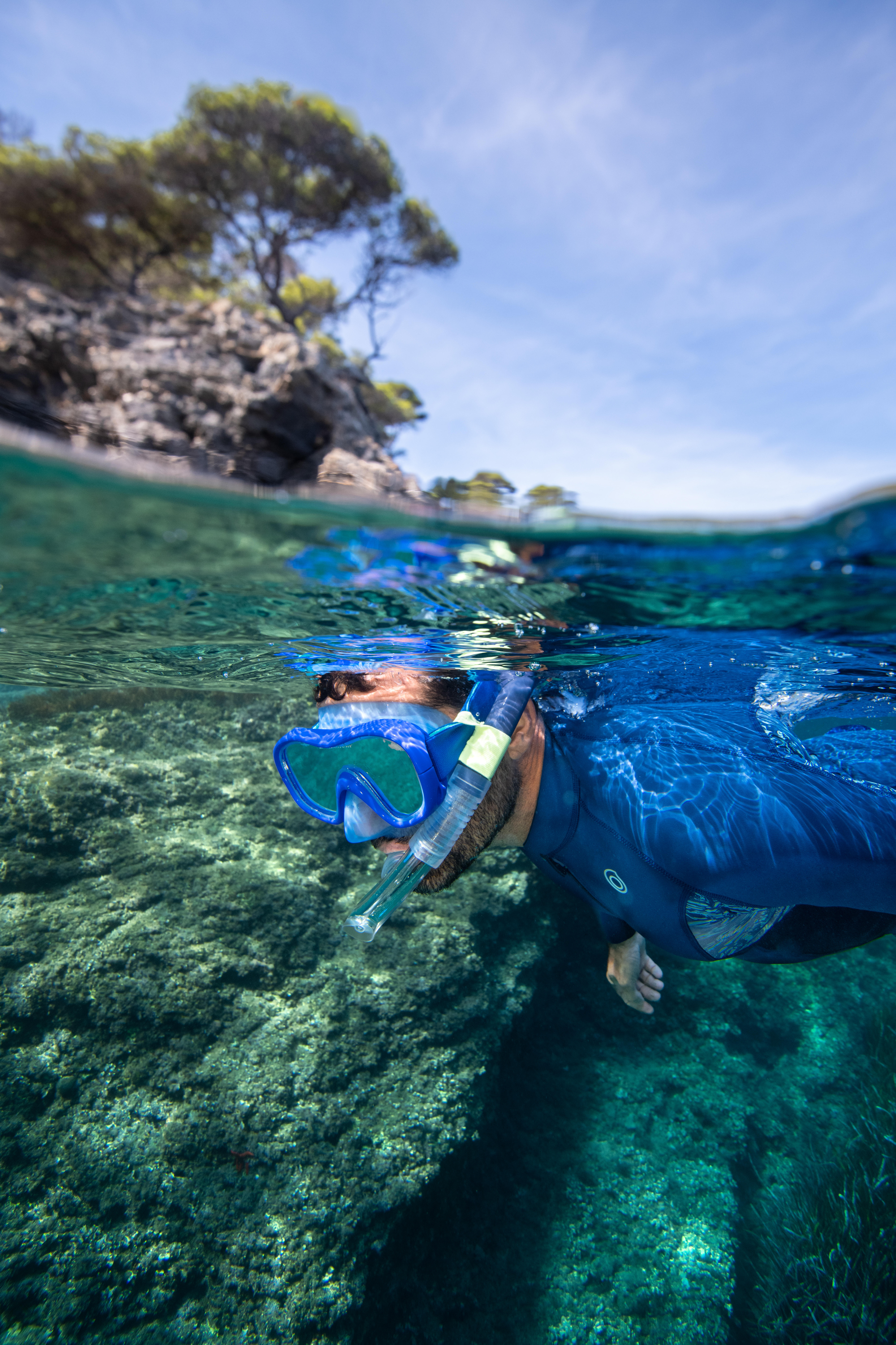 Diving Snorkel - 100 Grey - SUBEA