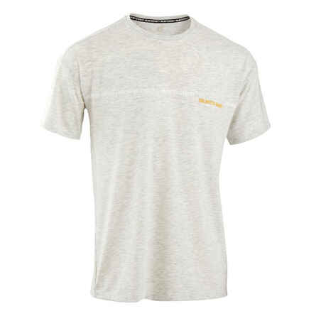 Men's Parkour T-Shirt. Breathable, Loose, Durable. Grey/Print