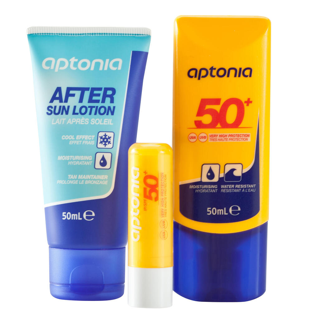 Σετ Αντιηλιακής Προστασίας: Κρέμα SPF50+ - balm SPF50+ - λοσιόν after-sun