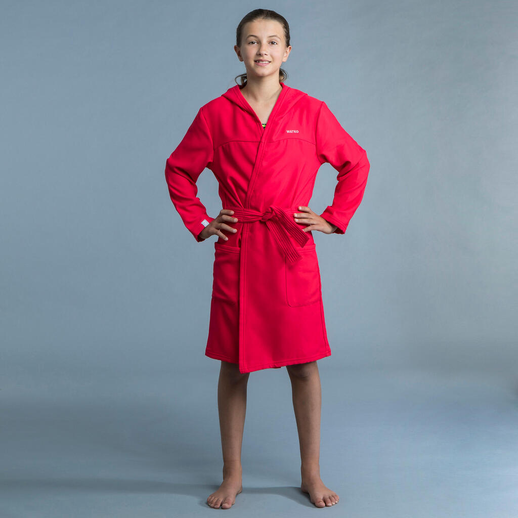 KID'S COMPACT BATHROBE AND TOWEL - TURQUOISE