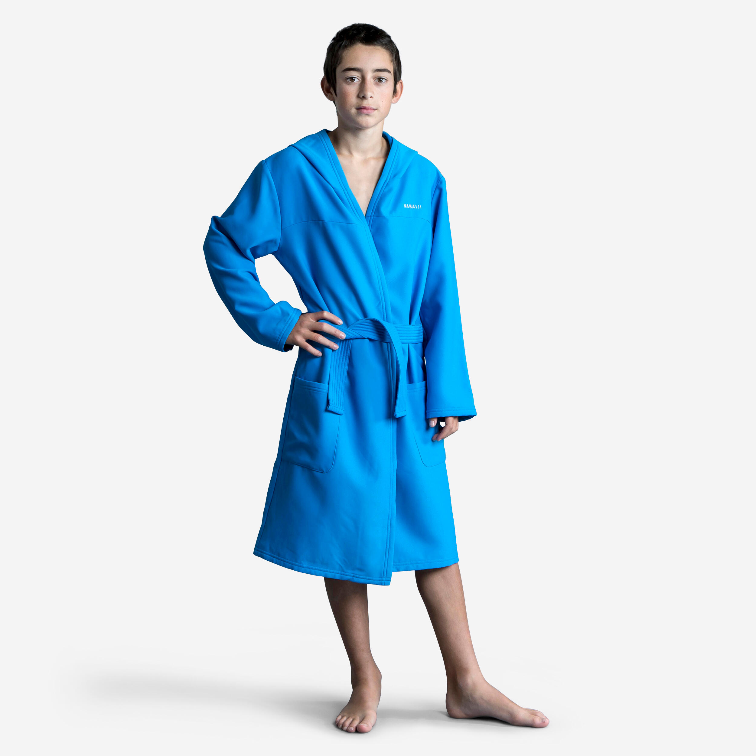 Nabaiji - Peignoir De Bain Enfant Compact Bleu Clair - Peignoir De Bain - Natation - Bleu - 4 À 6 Ans - Decathlon