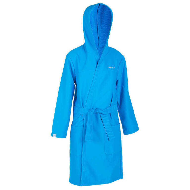 Kids Bathrobe Organic Cotton Blue