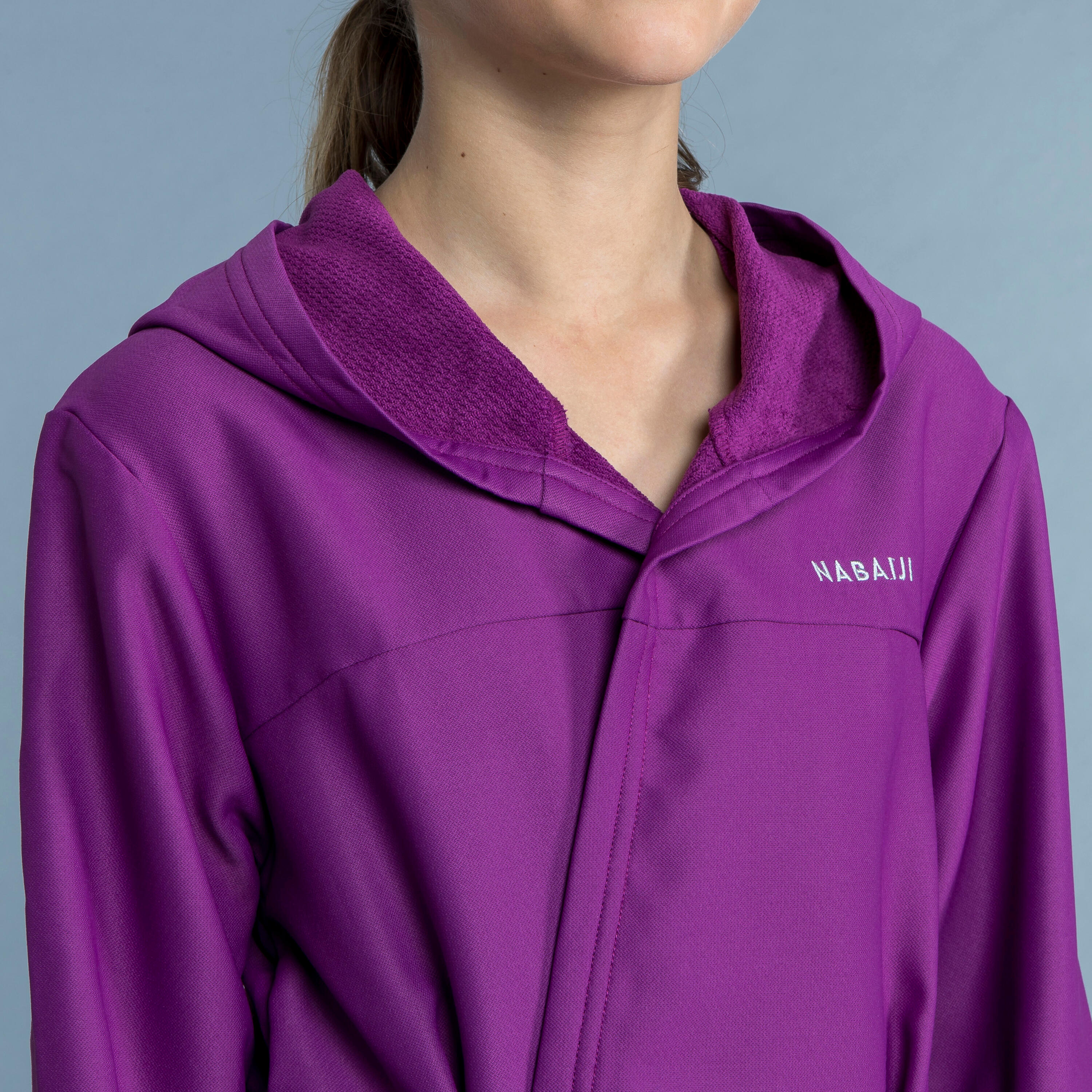 Kid's Compact Pool Bathrobe Soft & Absorbent Purple