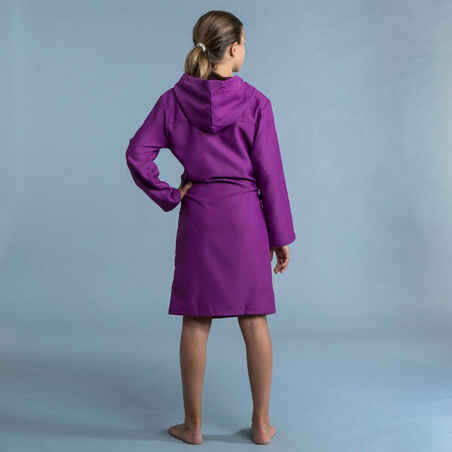 KID'S COMPACT POOL BATHROBE PURPLE