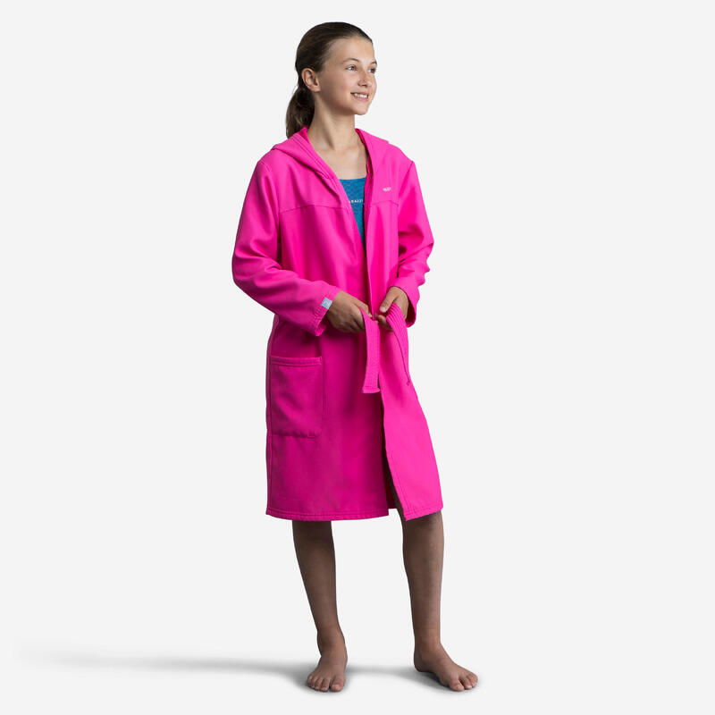 Albornoz Niños rizo compacto rosa