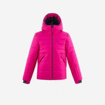 DOUDOUNE DE SKI ENFANT TRES CHAUDE ET IMPERMEABLE 100 WARM - ROSE FUCHSIA