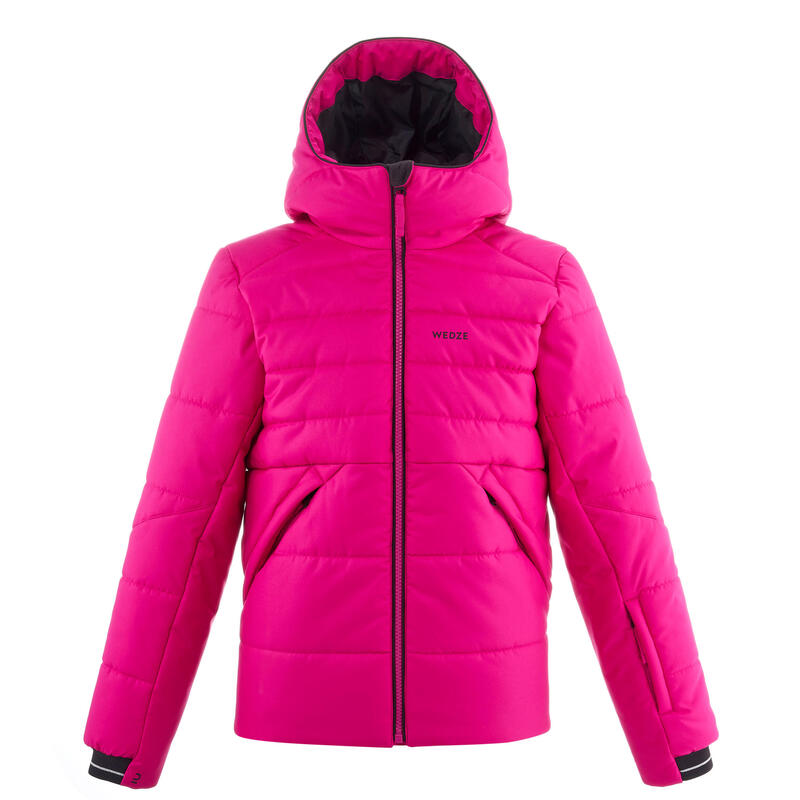 Dětská lyžařská hřejivá nepromokavá bunda 150 Warm růžová 