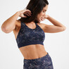 Women Gym Sports Bra 500 Navy Blue